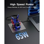 خرید شارژر GravaStar Alpha65 - دارای دو شاخه و سه شاخه - نسخه Captain